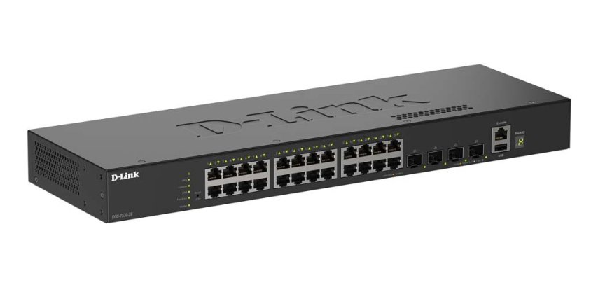 D-Link DGS-1530-28/E commutateur réseau Géré L2 Gigabit Ethernet (10/100/1000) Noir