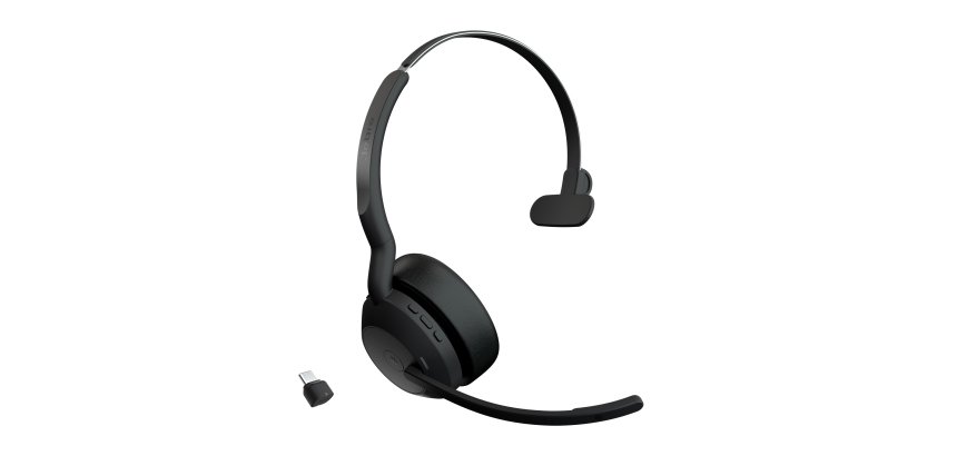 Jabra Evolve2 55 Casque Sans fil Arceau Bureau/Centre d'appels USB Type-C Bluetooth Socle de chargement