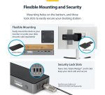 StarTech.com Triple-Monitor USB-C Docking Station, 140W Laptop Charging Dock for MacBook Pro and Windows, 4K 60Hz HDMI or DisplayPort, TAA