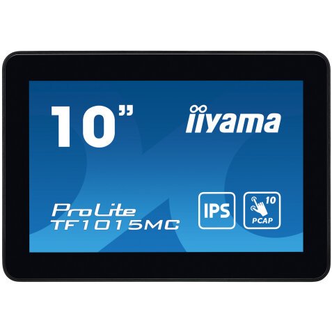 iiyama TF1015MC-B3 affichage de messages Écran plat interactif 25,6 cm (10.1") LED 500 cd/m² HD Noir Écran tactile