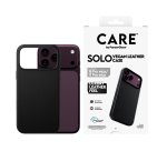 PanzerGlass CARE™ by ® Solo Vegan Leather Case Black w. MagSafe iPhone 18 Pro Max | 17 Pro Max protective phone case Black Cover