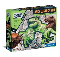 Clementoni Science & Jeu laboratoire ARCHEOGIOCANDO - T-REX E TRICERATOPO