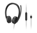 Lenovo 4XD1P83425 casque Avec fil Arceau Appels/Musique USB Type-A Noir