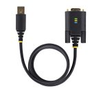 StarTech.com Adaptateur USB vers Série de 3m - COM Rétention, Câble Adaptateur/Convertisseur USB RS232, Vis/Écrous Interchangeables, USB-A vers DB9 RS232, FTDI IC, Protection ESD, Windows/macOS/Linux