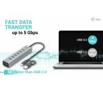 i-tec USB-C/USB-A Charging Metal HUB 7 Port