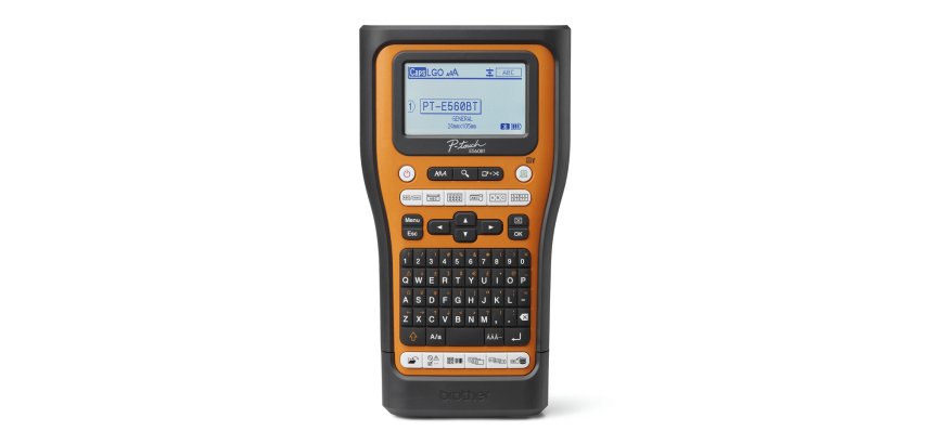 Brother PT-E560BTSP imprimante pour étiquettes Transfert thermique 180 x 180 DPI 30 mm/sec Avec fil &sans fil HSE/TZe Bluetooth AZERTY