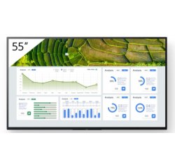 Pantalla de señalización 139,7 cm 55" Sony FW-55BZ30L señalización digital LCD Wifi 440 cd / m² 4K Ultra HD Negro Android