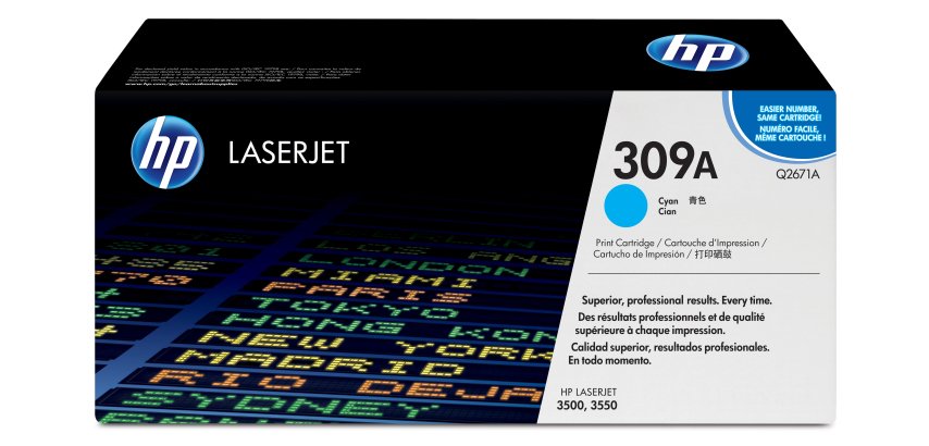 HP 309A Cyan Original LaserJet Toner Cartridge Cartouche de toner 1 pièce(s)