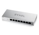 Zyxel GS1200-8HPV3 Géré L2 Gigabit Ethernet (10/100/1000) Connexion Ethernet, supportant l'alimentation via ce port (PoE) Bureau Gris
