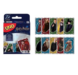 Games UNO Harry Potter Card Game for Kids, Adults and Game Night based on the Popular Series