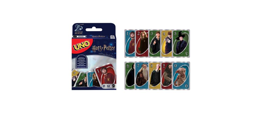 Games UNO Harry Potter Card Game for Kids, Adults and Game Night based on the Popular Series