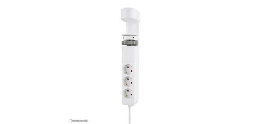 Neomounts DS22-840WH6 Multiprise de bureau avec pince et ports USB-C et USB-A - charge rapide