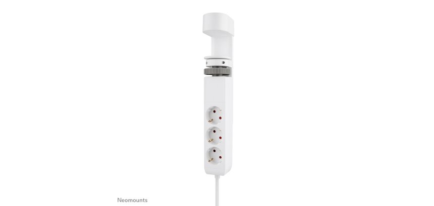 Neomounts DS22-840WH6 Multiprise de bureau avec pince et ports USB-C et USB-A - charge rapide