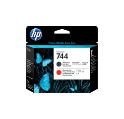 HP 744 - noir, rouge chromatique - tête d'impression