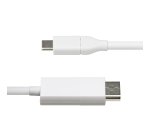 StarTech.com 2m USB-C naar DisplayPort 1.2-kabel, bidirectioneel, 4K 60Hz, witte video-adapterkabel voor Apple MacBook Pro / Air M1 / M2 / M3 / M4, Mac Mini / Studio, Thunderbolt-compatibel