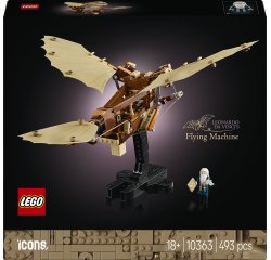 LEGO ICONS 10363 Macchina Volante di Leonardo da Vinci, Modellino da Costruire per Adulti da Collezione, Regalo Uomo o Donna