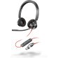 POLY Blackwire 3320 Stereo Microsoft Teams Certified USB-C Headset + USB-C/A adapter