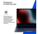 HP EliteBook X G2a 14 inch Notebook Next Gen AI PC Wolf Pro Security Edition Copilot+ PC AMD Ryzen AI 7 PRO Ordinateur portable 35,6 cm (14") WUXGA 32 Go LPDDR5x-SDRAM 512 Go SSD Wi-Fi 7 (802.11be) Windows 11 Pro Bleu