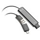 Poly Adaptador negro DA75 USB a QD compatible con TAA