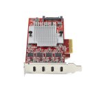 StarTech.com 4-Port USB Type-C PCIe Card, USB 3.2 10Gbps, USB-C PCI Express Expansion Card, 4x Independent USB Controllers, Windows/Linux/macOS, TAA-Compliant