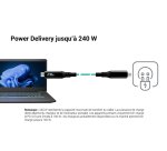 i-tec Thunderbolt 4/USB4 Class Pro Cable 240W with LCD (40 Gbps, 150 cm)