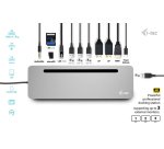 i-tec USB-C Metal Ergonomic 3x 4K Display Docking Station with Power Delivery 100 W + Universal Charger 100 W