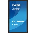 iiyama ProLite S2225AS-B1P Écran plat de signalisation numérique 54,6 cm (21.5") LCD Wifi 500 cd/m² Full HD Noir Intégré dans le processeur Android 24/7