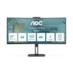 AOC V5 CU34V5CW pantalla para PC 86,4 cm (34") 3440 x 1440 Pixeles Wide Quad HD LED Negro