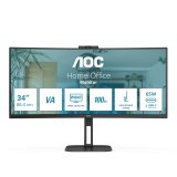 AOC V5 CU34V5CW LED display 86,4 cm (34") 3440 x 1440 Pixeles Wide Quad HD Negro