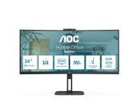 AOC V5 CU34V5CW LED display 86,4 cm (34") 3440 x 1440 Pixel Wide Quad HD Nero