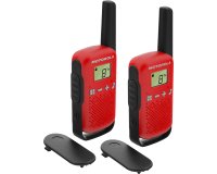 Motorola TALKABOUT T42 two-way radios 16 canales Negro, Rojo