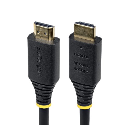 StarTech.com Cable HDMI Certificado de Ultra Alta Velocidad de 5m - 8K 60Hz/4K 120Hz - Cable HDMI 2.1 con HDR10+ / eARC - 48Gbps - Cable HDMI 8K para Monitor o TV - Recubrimiento de TPE