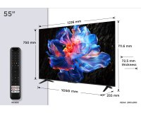 TCL TV LED 4K 139 cm 55P6K 4K HDR avec Google TV 2025