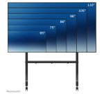 Neomounts FL50-575BL1 TV trolley 65-115" - fast installation - TÜV