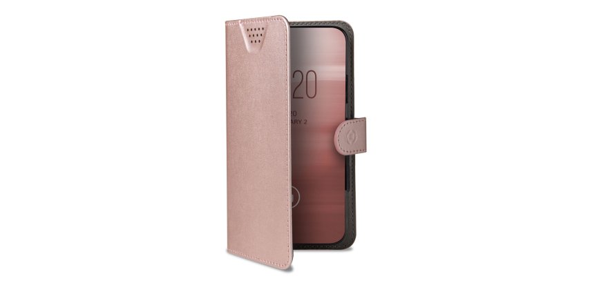 Celly Wally One mobile phone case 17 cm (6.7") Wallet case Pink