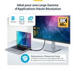 StarTech.com Câble HDMI Ultra Haut Débit Certifié de 5m, 8K 60 Hz/4K 120 Hz, Câble HDMI 2.1 avec HDR10+ / eARC, 48 Gbps, Câble HDMI 8K pour Moniteur/Téléviseur/Écran, Gaine TPE Flexible