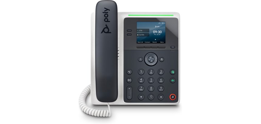 HP Poly Teléfono IP Edge E100 y habilitado para alimentación a través de Ethernet (PoE)
