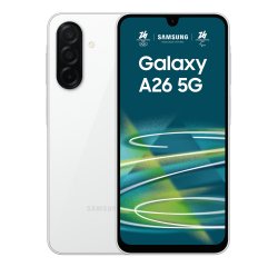 Samsung Galaxy A26 5G, Smartphone con Funzioni intelligenti, Display Super AMOLED 6.7”, 6GB RAM, 128GB, Batteria 5.000 mAh, memoria espandibile, White
