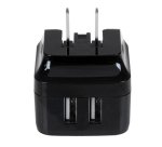 StarTech.com Caricatore da Parete a doppia porta x2 USB ad alta potenza ( 17W / 3.4 Amp ) con prese da viaggio (Internazionale)