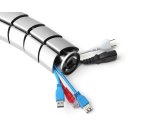 Equip 650862 organizador de cables Escritorio Pasacables Plata 1 pieza(s)