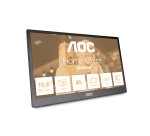 AOC 16T3EA téléviseur et moniteur portables Noir 39,6 cm (15.6") 1920 x 1080 pixels