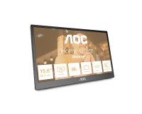 AOC 16T3EA téléviseur et moniteur portables Noir 39,6 cm (15.6") 1920 x 1080 pixels