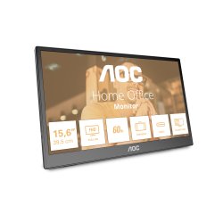 AOC 16T3EA téléviseur et moniteur portables Noir 39,6 cm (15.6") 1920 x 1080 pixels