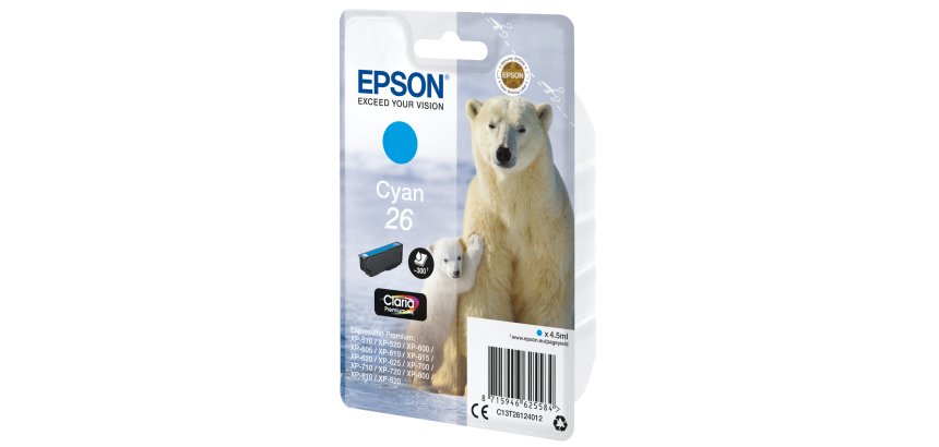 Epson 26 - cyan - original - cartouche d'encre