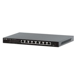 Eaton NG8POE-M2 commutateur réseau Non-géré Gigabit Ethernet (10/100/1000) Connexion Ethernet, supportant l'alimentation via ce port (PoE) Montage sur le bureau ou sur le mur Noir