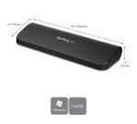 StarTech.com Docking station USB 3.0 a doppio monitor con HDMI e DVI/VGA, hub USB-A a 3 porte, GbE, Audio - Dock universale Tipo-A per laptop - Windows/macOS/ChromeOS