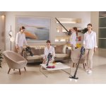 Hoover HF401P 011 Stick vacuum Battery Dry Cyclonic, EPA Bagless 0.7 L 190 W Black, Silver 2.5 Ah