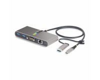 StarTech.com Hub Ladrón USB-C de 2 Puertos USB-A de 5Gbps con Red RJ45 Ethernet Gigabit y Puerto Serie DB9 RS232 FTDI - Concentrador USB - Entrega de Alimentación PD de 100W de Paso