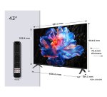 TCL TV LED 4K 108 cm 43P6K 4K HDR avec Google TV 2025