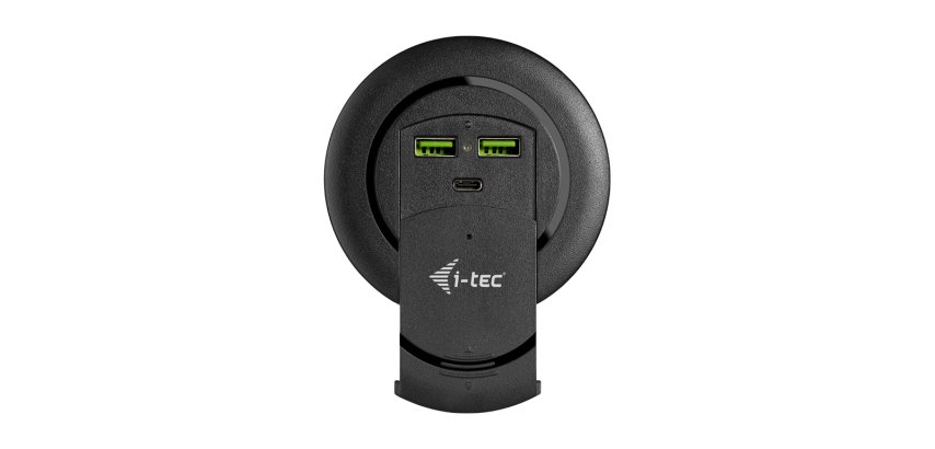 i-tec Built-in Desktop Fast Charger, USB-C PD 3.0 + 3x USB 3.0 QC3.0, 96 W